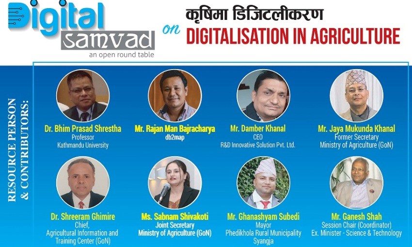 विज्ञ भन्छन्  कृषकलाई डिजिटल तथ्यांकमा जोडाैँ
