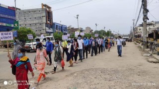 तलब नपाएपछि सडकमा आए निजी विद्यालयका शिक्षक