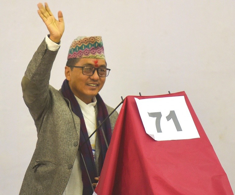 थापालाई भारी मतले हराउँदै लिङ्देन राप्रपा अध्यक्षमा निर्वाचित