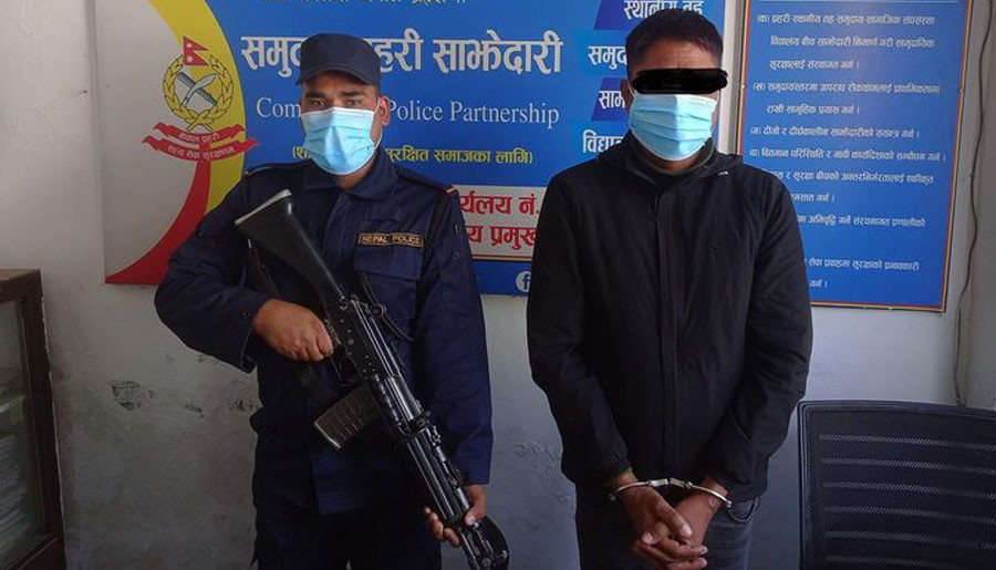 वनस्थलीबाट गैंडाको खाग चोरीमा संलग्न एक युवक पक्राउ