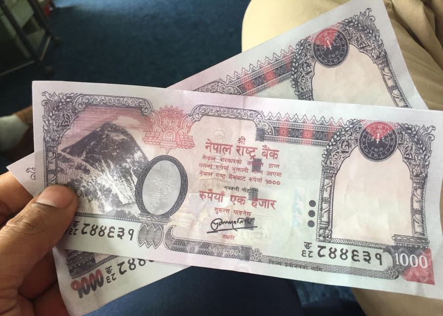 नक्कली नोटसहित कलंकीबाट एक जना पक्राउ