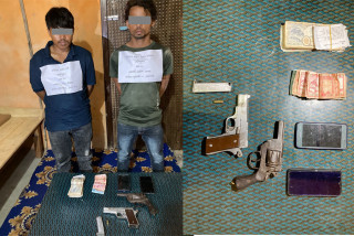 मोरङबाट पेस्तोलसहित सशस्त्र प्रहरीद्वारा दुई जना पक्राउ