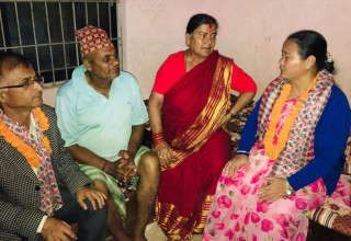 उम्मेदवारी दर्ता लगत्तै वेपत्ता परिवार भेट्न पुगिन् काठमाडौं–२ की उम्मेदवार घर्ती