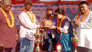 रतनपुरमा वडा अध्यक्ष गोल्डकप नकाउट फुटबल प्रतियोगितामा हेटौंडा एकेडेमी विजयी