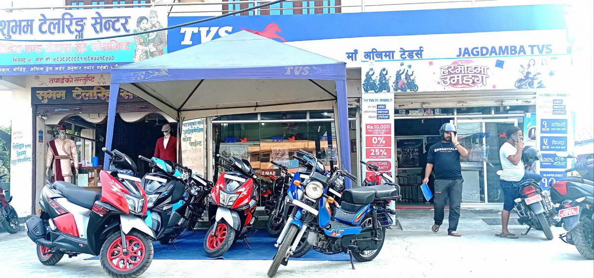 निजगढको टिभिएस शो रुममा च्याम्पियन्स एक्सचेन्ज मेला