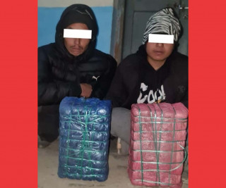 बारामा ९ किलो गाँजा सहित दुईजना पक्राउ
