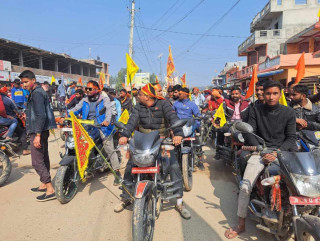 राम प्राण प्रतिष्ठाको अवसरमा श्री सुर्योदय सांस्कृतिक क्लबद्वारा शोभा यात्रा