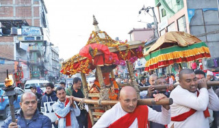 बुङमतिबाट पाटन लगियो रातो मत्स्येन्द्रनाथ