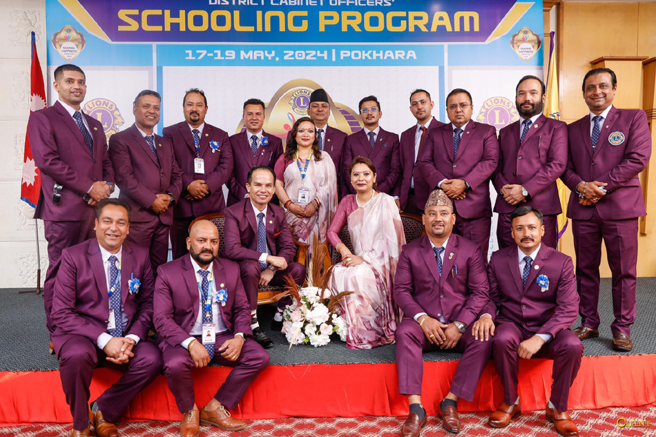 पर्यटकीय राजधानी पोखरामा डिष्ट्रिक्ट ३२५ जे को क्याबिनेट अफिसर्स स्कुलिङ कार्यक्रम सम्पन्न