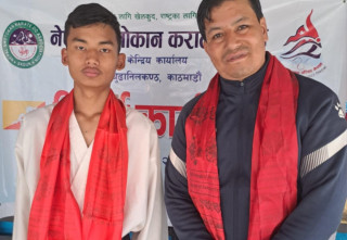 कराते खेलाडीको बिदाइ