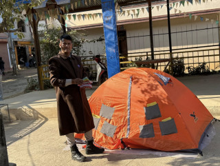 ललितपुरका सनोज महत, धरानका हर्क साङपाङको शैलीमा ‘घरदैलो राजनीति’