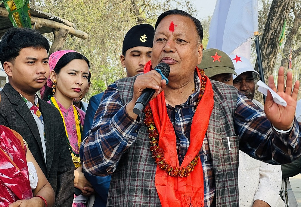 महेशपुर भन्सारलाई पूर्ण कार्यान्वयनमा ल्याई रोजगारी सृजना गर्छु : देवेन्द्र पौडेल